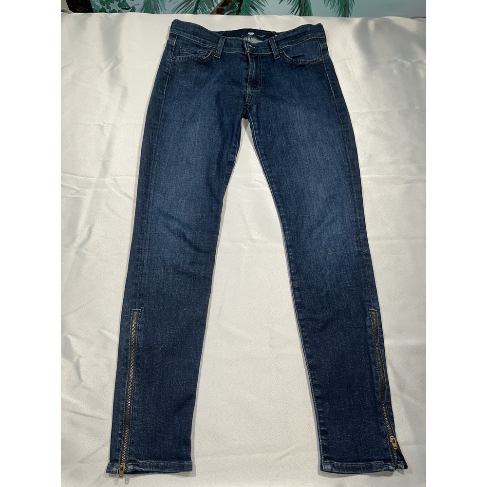 For All Mankind Women's Jeans, Medium Washed Straight 29 X 29.